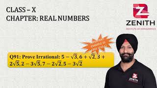 Q91: Prove Irrational: 5-√3,6+√2,3+2√5,2-3√5,7-2√2,5-3√2