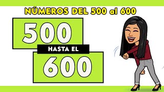 🔵Números del 500 al 600 en letras en español 😎  | Spanish Numbers 500 - 600