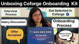 Unboxing Coforge Welcome Kit 🧿🥳♥️ || Billion Dollar Company || #viral #trending #welcomekit #gifts