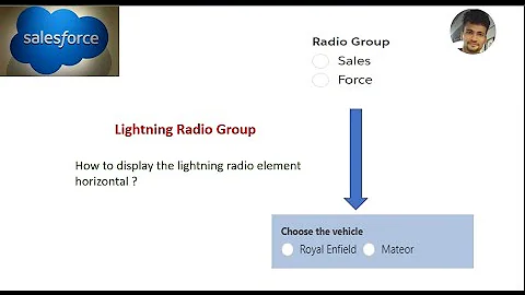 How to display the Salesforce lightning radio element horizontal?) (LWC radio element)