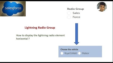 How to display the Salesforce lightning radio element horizontal?) (LWC radio element)