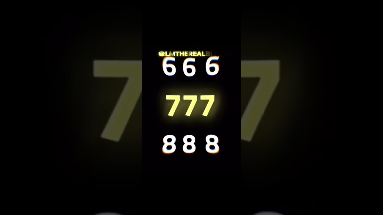 777 GOD NUMBER