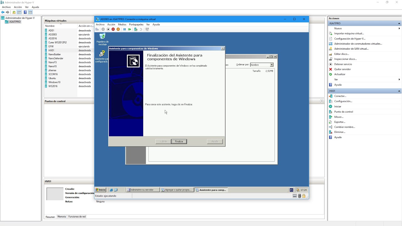 Como era instalar un dominio de Active Directory en Windows Server 2003 ...