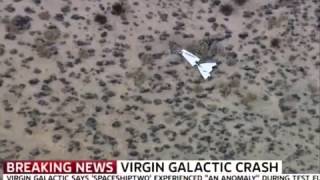 Virgin Galactic's Space Ship Two Explodes During Test Flight Over Mojave Desert