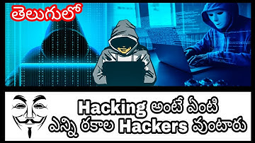 ☞what  is hacking and different types of hackers in telugu || what is ethical or non ethical hacking