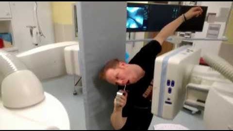 World Record - Swallowing a 133 degree curved Sword with x-ray