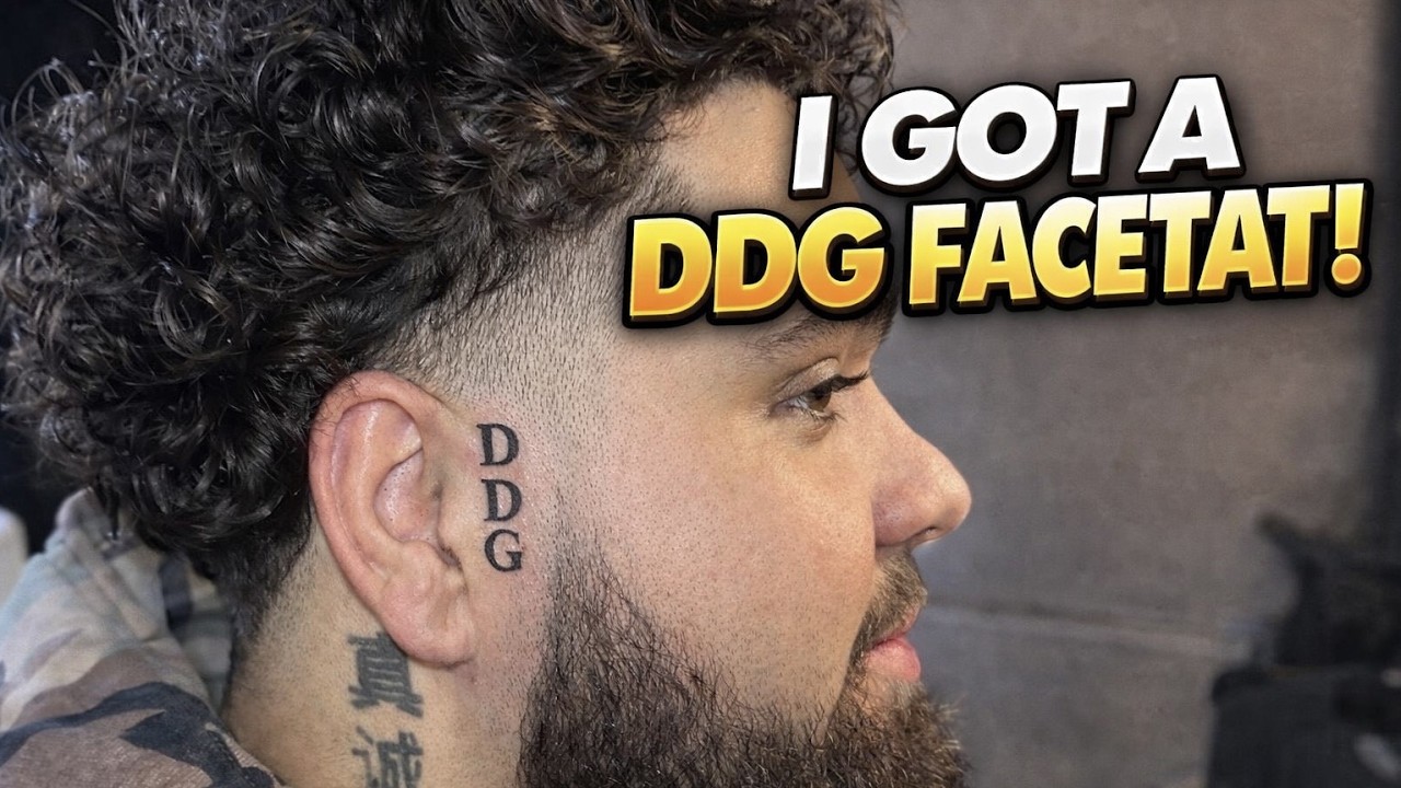 Blaine Gets DDG’s Name Tatted On His Face - YouTube