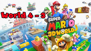 Super Mario 3D World 4-3 100% Beep Block Skyway