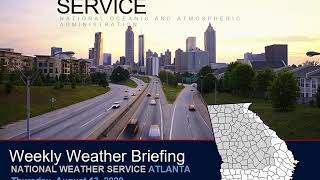 NWS Atlanta Weekly Weather Briefing for August 13, 2020