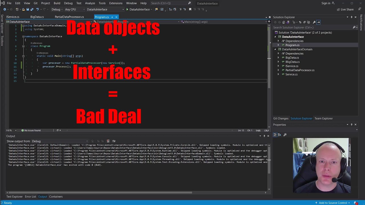 Data objects with interfaces - YouTube
