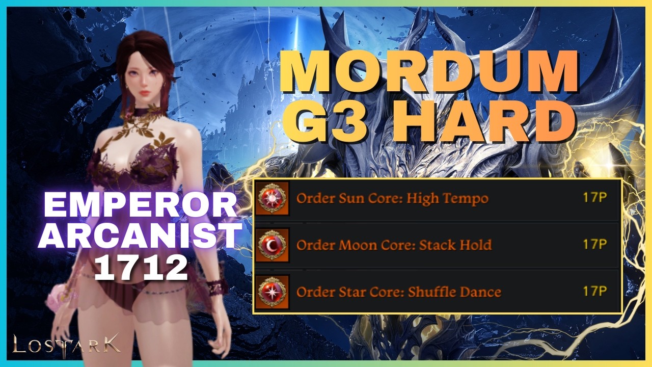[LOST ARK] Arcanist Shuffle Dance Ark Grid Mordum Hard Gate 3