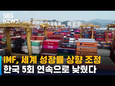 IMF, 세계 성장률 상향 조정…한국 5회 연속으로 낮췄다 / SBS