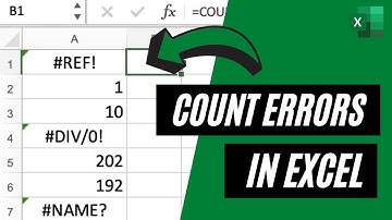 Count Errors In Excel | How to Count Errors in Excel