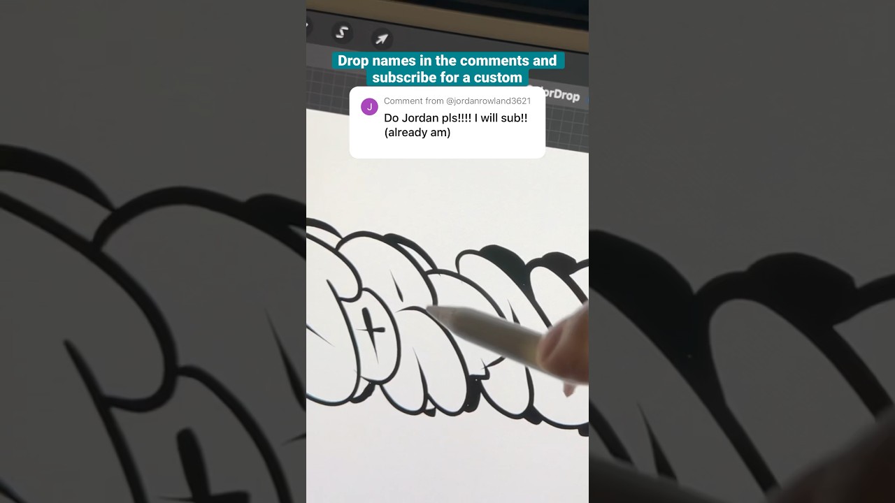 Drawing your names in 🫧BUBBLE🫧 letters ✍️ 