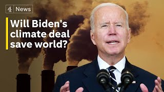 COP26: Biden appeals to Democrats to back his revamped $1.75tn spending and climate plan