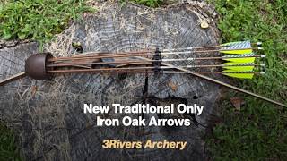 3Riversarchery New Traditional Only Iron Oak Arrows