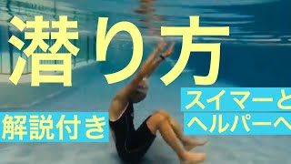解説付き　水中補助　潜り方