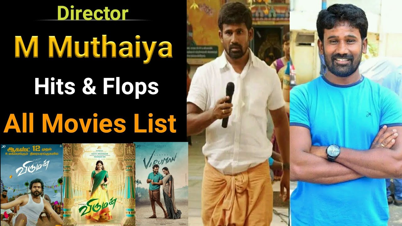Director m muthaiya movies list | muthaiya movies | viruman movie | hits and flops | tamil movies