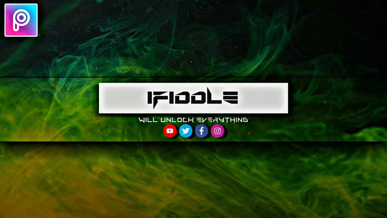 How To Make YouTube Channel Art - PICSART TUTORIAL