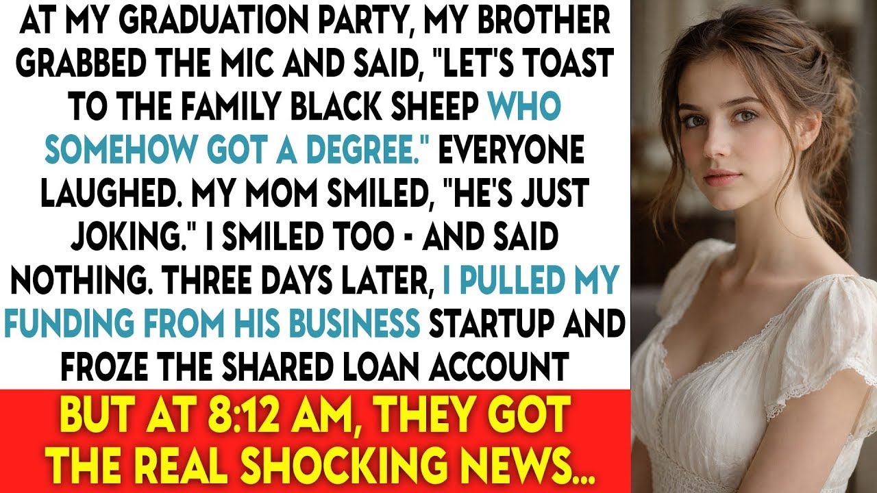 At My Graduation Party, My Brother Grabbed The Mic And Said, “Let’s Toast To The Family Black Sheep