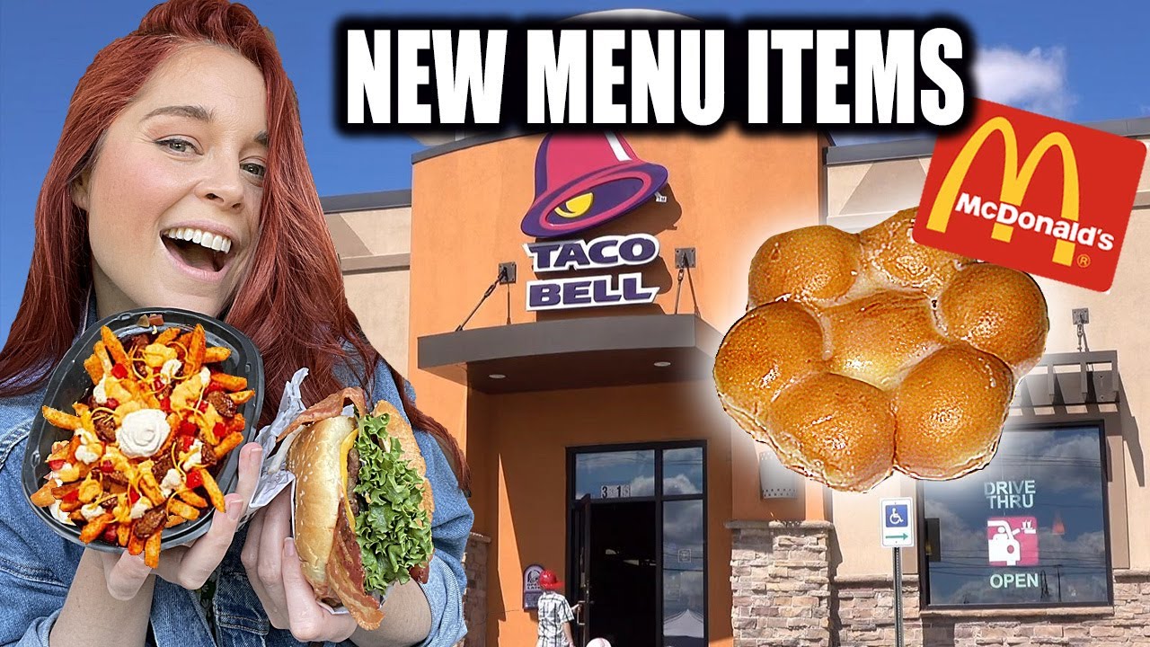NEW FAST FOOD MENU ITEMS YOU NEED TO KNOW ABOUT! YouTube