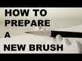 How to Prepare a New Brush: Japanese Calligraphy Tutorials for Beginners