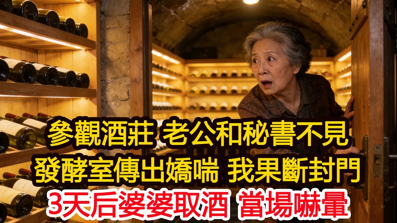 參觀酒莊 老公和秘書不見發酵室傳出嬌喘 我果斷封門3天后婆婆取酒，當場嚇暈#為人處世 #正能量 #故事分享 #生活經驗 #情感