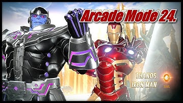 Marvel Vs Capcom Infinite Arcade Mode 24 with Ironman & Thanos