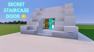 Expandable Secret Staircase Door | Minecraft Bedrock Redstone Tutorial