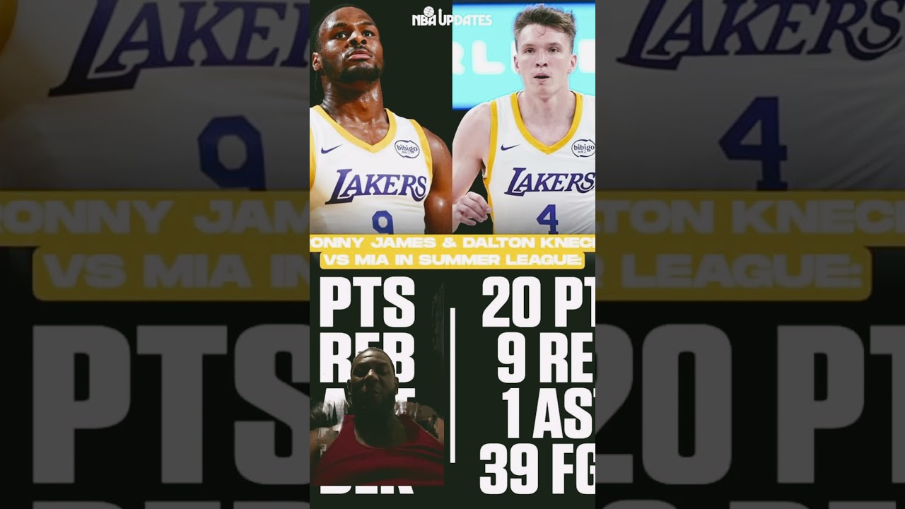 Bronny guaranteed money  verses A TRUE ROOKIE . The stat comparisons are telling signs of NEPOTISM