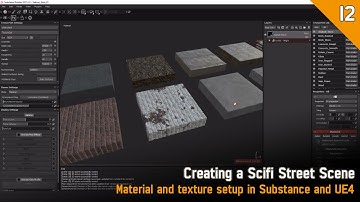 Creating a Scifi Street Scene | Full Process | Material and texture setup in Substance and UE4
