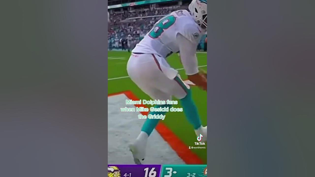 Miami Dolphins fans when Mike Gesicki does the Griddy tiktok shorts