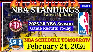 Download Lagu NBA STANDINGS TODAY as of February 23, 2026 | GAME RESULTS | NBA SCHEDULE February 24, 2026 MP3