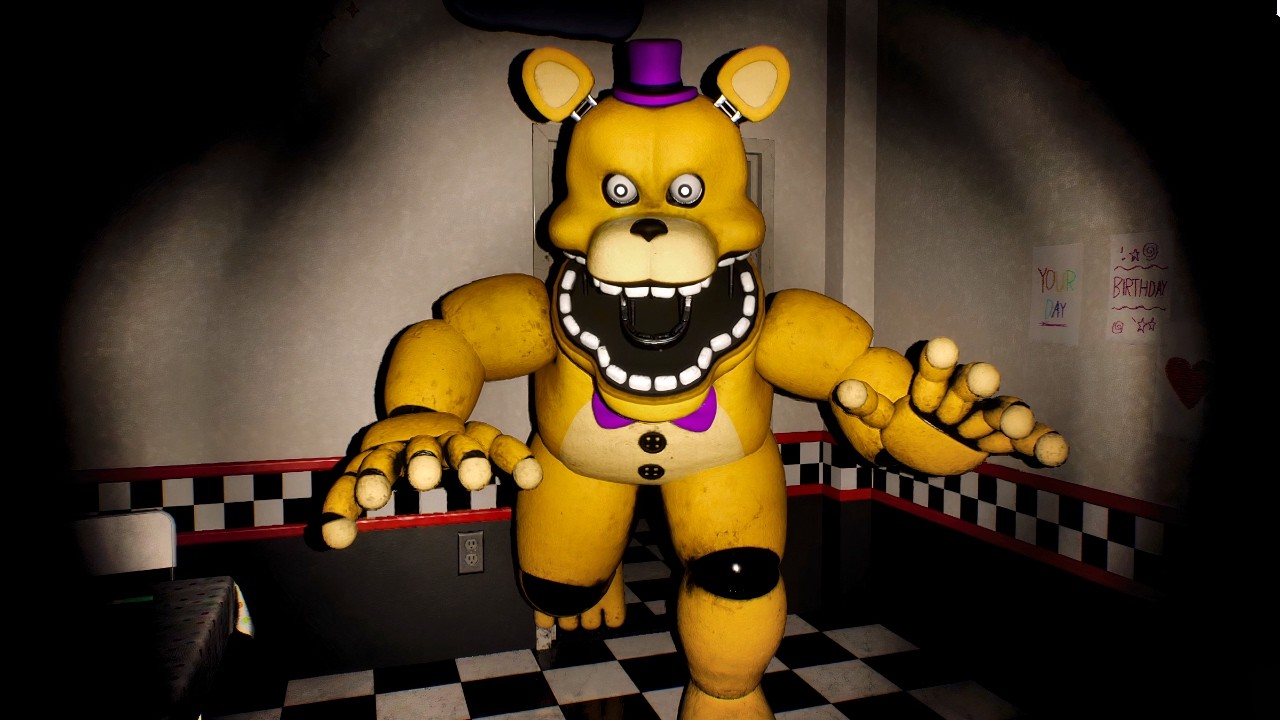 ATRAPADO CON FREDBEAR EN EL FNAF ABANDONADO / FNAF FREE ROAM