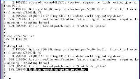 kpatch kGraft proc uptime