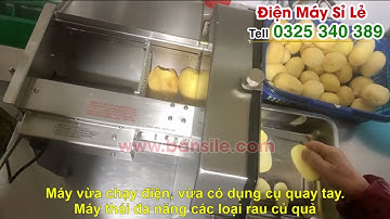Máy cắt lát khoai tây, thái lát khoai tây, xắt lát khoai tây chiên siêu mỏng