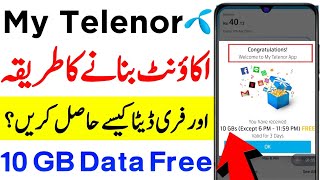 Telenor Free 10GB Data Offer For All Users | My Telenor App Account Create Method screenshot 4