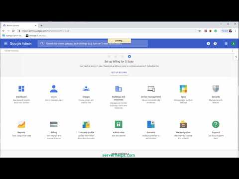 Google Admin panel overview