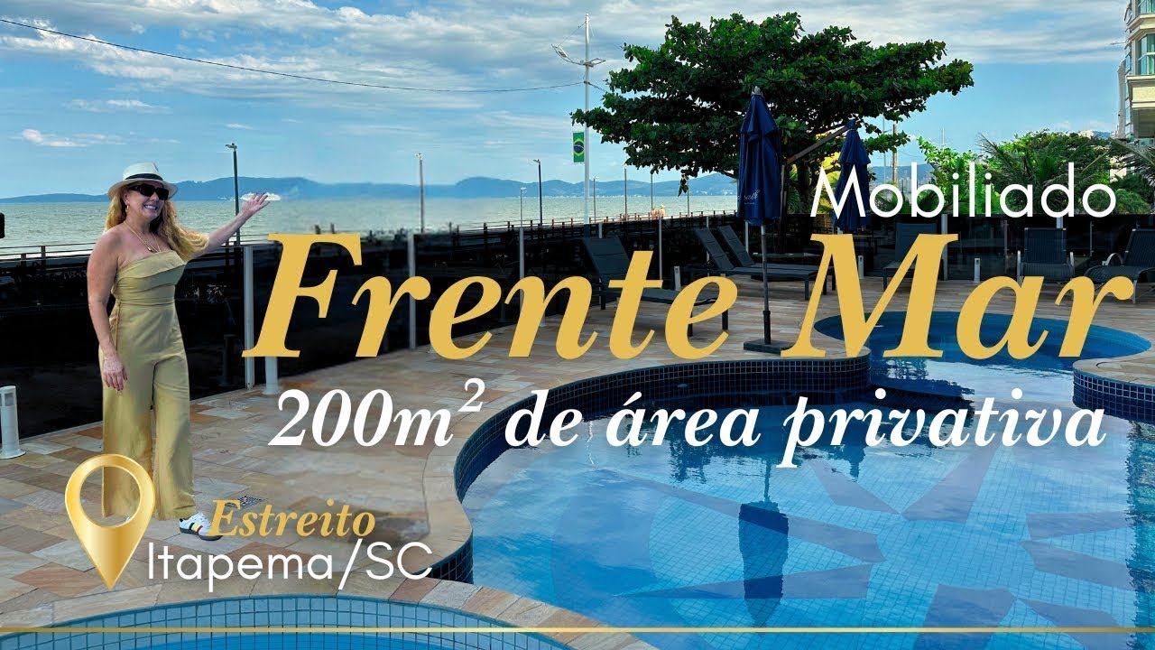 APARTAMENTO MOBILIADO Frente ao Mar em Itapema