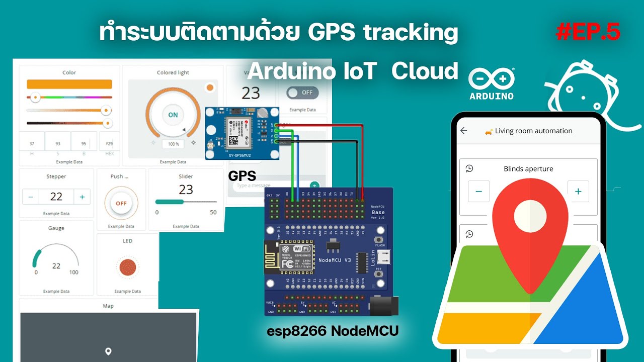 Ready go to ... https://youtu.be/_IQX2R6VKxI [ à¸à¸³à¸£à¸°à¸à¸à¸à¸´à¸à¸à¸²à¸¡à¸à¹à¸§à¸¢ GPS Tracking à¸à¸ Arduino IoT Cloud à¸à¹à¸§à¸¢ esp8266 EP.5]