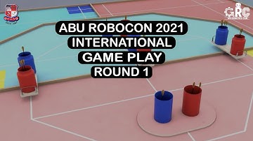 ABU Robocon 2021 || International Gameplay || Round 1 || GTU Robotics Club