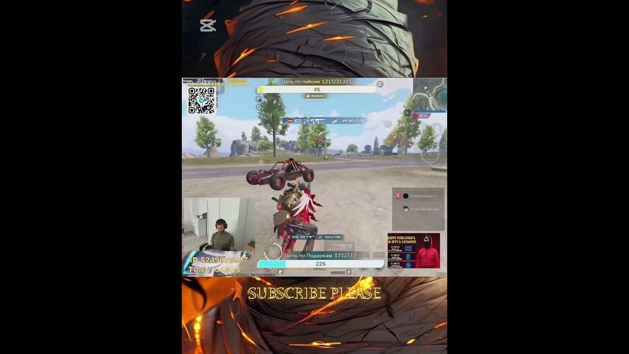 1vs4 PUBG MOBILE Toni Games 