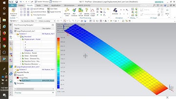 NX11 Large Displacement Nonlinear Solve