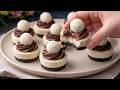 Just Mix & Chill! Creamy No-Bake Mini Cheesecakes With Chocolate! No Oven, No Eggs
