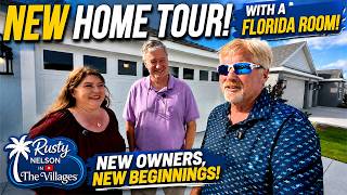 The Villages: New Developer upgrade Florida Room Home Tour with the owners in Eastport.