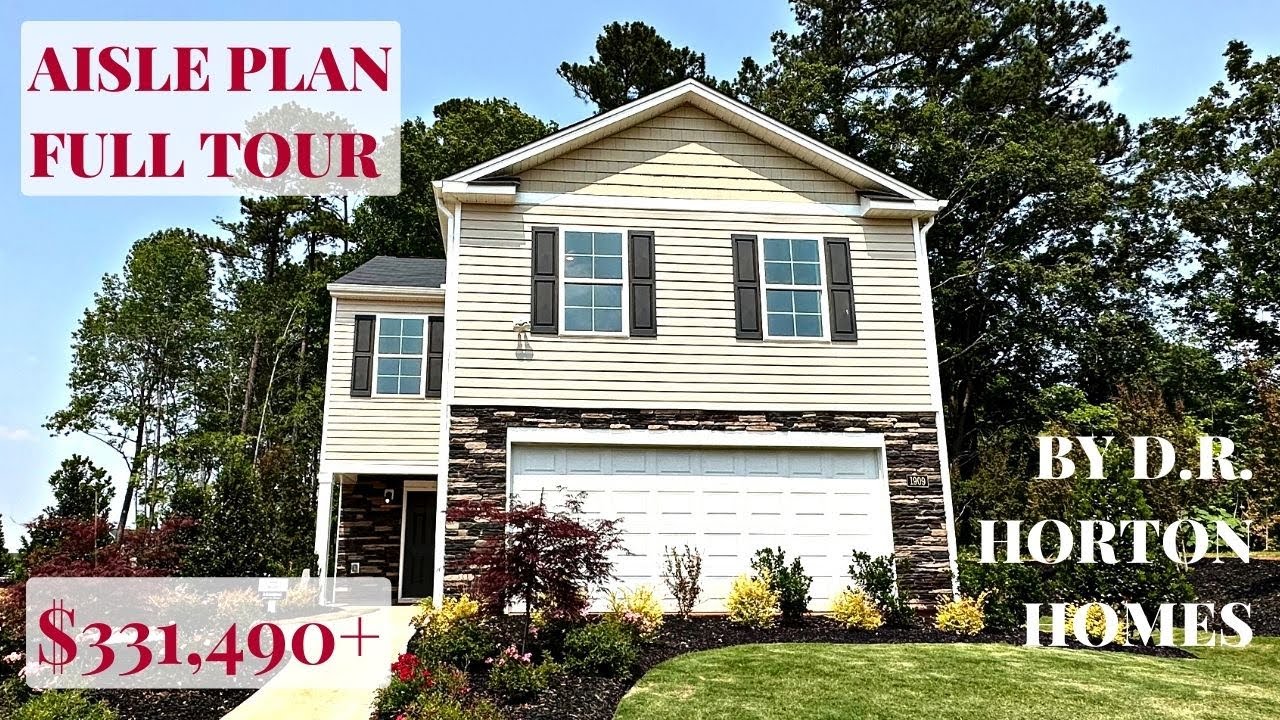 AISLE FLOORPLAN by DR Horton Homes Riley's Meadow Haw River, NC 4