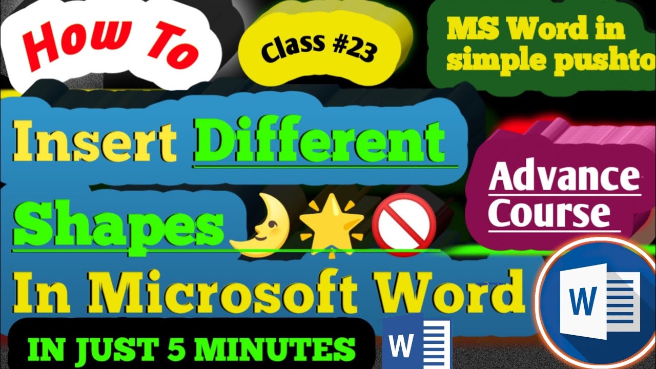 How To Insert Different Shapes In Premiere Pro Ms Office 2010 || - YouTube