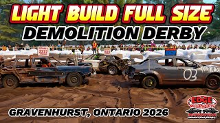 Light Build Full-size Demolition Derby - Gravenhurst Ontario 2026 - Hosted by Edge Motorsports 