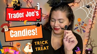 Trader Joe's Candy Haul! Gummy + Chocolate! 🎃👻🍬 (Vegan, Dairy free, Lactose free)