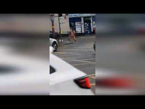 Shocking video sees brazen bloke exposing himself to oncoming traffic